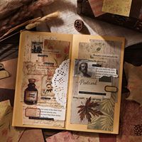 60 feuilles par paquet de papier artisanal, série Senyu Weaving Dreams, carnet de journal DIY, livre d'artisanat : bloc-notes autocollant non adhésif à feuilles détachables