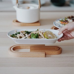 Salvamanteles de Madera Maciza de Haya Estilo Nórdico Japonés, Forma Irregular, Aislante Térmico, para Café, Tazones y Platos - Product Image 2