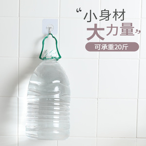 Transparent <b>Adhesive</b> <b>Hook</b> Medium Size Heavy Duty For Kitchen Bathroom <b>Hooks</b> - Product Image 1