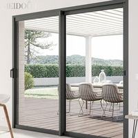 Ventanas y Puertas de Aluminio al por Mayor, Diseño Simple de Alta Calidad, Puerta Corredera Manual Interior y Exterior