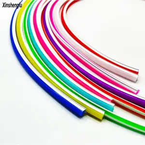 Murni silikon 6mm/8mm terpisah 12v/24v Neon Strip LED Flex tabung cahaya penyihir CE ROHS