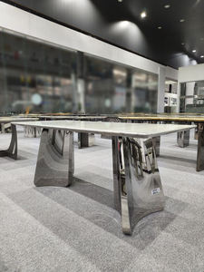 Table basse brésilienne en marbre naturel Table d'appoint bleu amazonite - Product Image 3