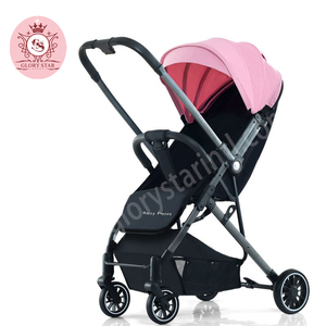 Poussette bébé Glory GS-kubaoZ03B Deluxe légère en lin, cadre en alliage d'aluminium, capacité de charge de 15 kg, pliage facile, poussette française - Product Image 4