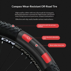 Vélo de montagne sportif de 27,5 <span class=keywords><strong>pouces</strong></span> à 21 vitesses en acier à haute teneur en carbone, freins à disque doubles, suspension avant, confortable pour adultes, unisexe - Product Image 6