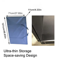Igreslite - Cadre de façade DJ en aluminium noir avec tissu, pour événements DJ, avec sac de transport