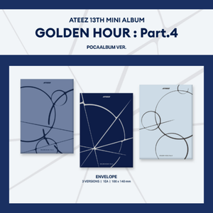 KPOP ATEEZ 13º Mini Álbum GOLDEN HOUR Part.4 POCAALBUM VER Álbum de Música Digital Oficial del Grupo de Chicos Coreanos, Regalo Coleccionable - Product Image 2