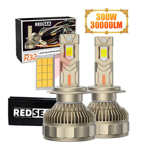 2025 REDSEA R32 ad alta potenza 300W 50000LM 6500K Chip 4575 Super Led H7 H1 <span class=keywords><strong>H11</strong></span> 9005 9006 9012 H13 H3 H4 auto lampadine Led - Product Image 1