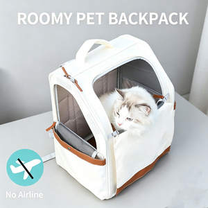Pet Cat Carrier <b>Backpack</b> with Breathable Mesh for <b>Small</b> Large Cats Outdoor Travel Hiking Double Shoulder Cat Carriers <b>Backpack</b> - Product Image 4
