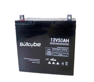 Batterie au plomb-acide Bullcube au prix d'usine, 12V 50Ah, batteries pour l'énergie domestique GX-1250-LA, batterie au plomb-acide 12V, batterie au plomb-acide B - Product Image 1