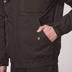 Blouson d'hiver unisexe BURTLE, automne/hiver, gris tempête, taille 53, coupe-vent, fermeture éclair, revêtement rigide, col montant, décontracté - Product Image 4