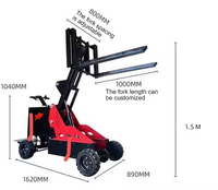 Mini-grue télescopique hydraulique électrique tout-terrain portable pour levage hors route