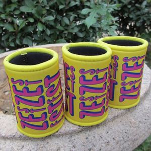 RYO OEM Custom 5mm Yellow Neoprene Waterproof Insulated 330-375ml Beer Stubby Cooler Bag with Glued Base for Can Cooling - Product Image 6