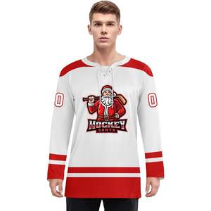 เสื้อกีฬาคริสมาสต์สำหรับผู้ชายผู้หญิงเยาวชนสำหรับฝึกซ้อมกีฬาซานตาคลอสผ้าโพลีเอสเตอร์ออกแบบได้ตามต้องการสำหรับ2025 - Product Image 1