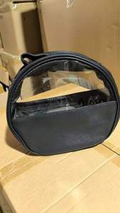 Sac de voyage de luxe portable pour maquillage et cosmétiques, grande capacité, avec fermeture éclair transparente en PVC durable, poignée souple et logo personnalisé - Product Image 4