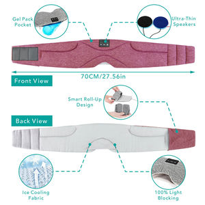 Antifaz para Dormir con Bluetooth, Temporizador y Ruido Blanco Incorporado, Máscara para Dormir con Altavoces Delgados y Tela Refrescante para Quienes Duermen de Lado - Product Image 4