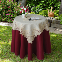 Nappe blanche rustique en lin écologique, résistante à l'huile, style américain, faite à la main, article très demandé pour les organisateurs d'événements, vente en gros