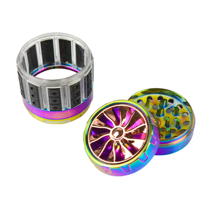 New Hot Sale 5 Layers 60mm Metal Manual <b>Herbs</b> High Quality Colorful <b>Herb</b> <b>Smoking</b> Grinder - Product Image 3
