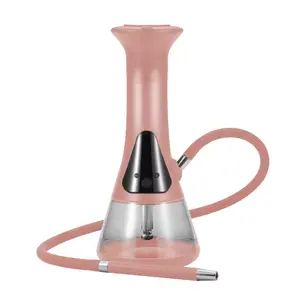 Jiju Nueva Llegada Premium Logotipo Personalizado Eléctrico Plástico Hookah Set Shisha LED Hookah Fumar Hookah Para Fumar