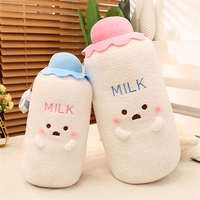 Penjualan paling laris boneka mewah botol bayi kartun bantal lempar botol susu diisi katun PP cantik