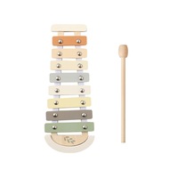 Wooden Orff Musical Instrument Set - Early Education Toy for Babies & Toddlers with Xylophone, Drum, Maracas & Bell