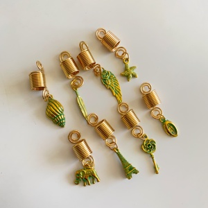 Vente en gros d'accessoires éléphant de conque de haute qualité <span class=keywords><strong>pour</strong></span> le tressage de cheveux humains dreadlocks <span class=keywords><strong>accessoire</strong></span> serrures bijoux en grand stock - Product Image 3