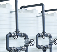 Sistem Dosis Kimia dengan Filter Air Reverse Osmosis, Pressure Vessel & Motor untuk Pabrik RO 150L/Jam 380V