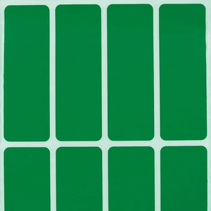 40-Pack 3x1 inch tái sử dụng màu xanh lá cây hình chữ nhật mã hóa dán văn phòng nhà trường dự án Màu viết nhãn thẻ bao bì - Product Image 1