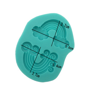 Rainbow Cake Mold Silicone Fondant Molds For Birthday Cake Decorating With Cloud Star And Arch Shapes Non Toxic - Product Image 4