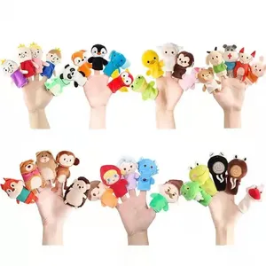 Muñecos de Peluche de Mano Completa al por Mayor, Títeres de Dedo, Relleno de Algodón PP, Juguetes Educativos de Animales para Contar Historias, Diseño Personalizado - Product Image 6