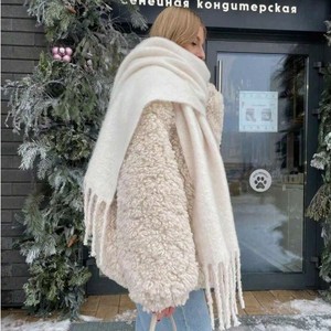 Chal de Pashmina de Invierno para Mujer, Marca Personalizada, Grueso, Extragrande, con Logotipo de Conejo, Bufanda de Cachemira Sólida con Patrón de Argyle - Product Image 2