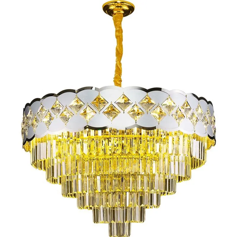 hotel luxury chandelier hanging living room fancy crystal modern led ceiling panel lights chandelier light
