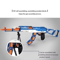 C81001 Cada AWP AK47 Rifle, Pistola, Revólver, Arma del Ejército SWAT, Modelo de Ladrillos para Construir, Bloques de Construcción Militares, Juguetes