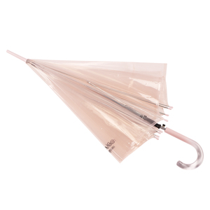 ใหม่สีสันผู้ใหญ่ POE ชัดเจนร่มราคาถูกโปรโมชั่นพิมพ์ฝนแต่งงานสีชมพูโปร่งใสร่ม - Product Image 5