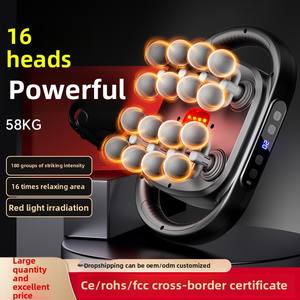 Masseur musculaire de pistolet Fascia de qualité professionnelle 8 16 têtes marteau de relaxation transfrontalier du corps entier pour colonne cervicale inclus - Product Image 3