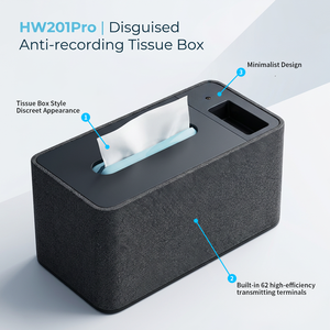 Système de blocage vocal pour boîte à mouchoirs, dispositif de protection audio anti-espion pour table de conférence, solutions de sécurité <span class=keywords><strong>d</strong></span>'entreprise - Product Image 2