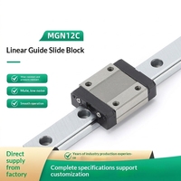 Glissière linéaire MGN12C de type bloc, carrée, en acier inoxydable 440C, de production nationale