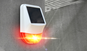 Hệ thống còi báo động chống trộm ngoài trời không dây năng lượng mặt trời cho nhà, trang trại, văn phòng, kèm nút báo động khẩn cấp và đèn <span class=keywords><strong>strobe</strong></span> - Product Image 5