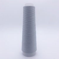 Fil de polyester filé DTY haute ténacité recyclé fil lumineux de couleur néon broderie fibre électroluminescente soie en bleu rouge 5KG