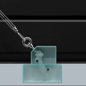 Porte à volets en alliage d'aluminium moderne et durable, résistante au vent, avec accessoires de fixation par vis <span class=keywords><strong>pour</strong></span> atelier - Product Image 5