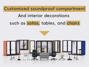 Cabina de reuniones acústica portátil <span class=keywords><strong>para</strong></span> oficina, aislamiento de <span class=keywords><strong>sonido</strong></span>, cabina de espacio, insonorizada, <span class=keywords><strong>para</strong></span> Hospital - Product Image 6