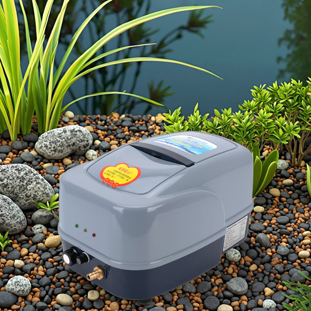 Resun Plastic Outdoor Rectangle 220V Air Pump Oxygen Pump Diaphragm Pump for Koi Pond Seafood Transportation