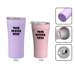 Qianchuan Stainless Steel Tumbler 12oz BPA Free Vacuum <b>Insulated</b> Travel <b>Mug</b> For Home Office Use - Product Image 5