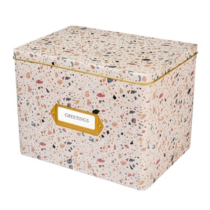 Custom Recipe Card Holder Can Complete Gift Box Metal Decorative Tin Box