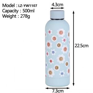 New Small Caliber Drinking Water Bottle American Cola Bottle Outdoor Cycling Cup Stainless Steel Water Bottle 500ml - Product Image 4