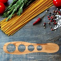 Outil de mesure pour pâtes spaghetti en bois avec 4 trous de portionnement, gadgets de contrôle de la portion pour la cuisine, accessoires de cuisson