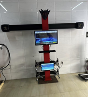 Máquina de Alineación de Ruedas 3D de 2 Pantallas para Taller, Actualización Gratuita del Sistema, Cámara Sony de 8MP, Impresora HP, Certificación CE, 12 Meses de Garantía