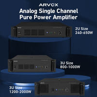 Amplificateur de puissance professionnel 70V 100V système de son Audio 2U haut-parleur PA à canal unique 650W amplificateur de puissance pur pour système PA