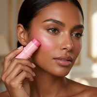 Bâton de blush crème en gros, marque privée, couleur modulable pour les joues, 5 teintes, soyeux et lisse, longue tenue, pour tous les tons de peau