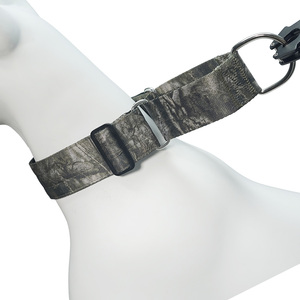 Camouflage Martingale No-Pull Dog <b>Collar</b> Fast Wear Heavy Duty Nylon Tactical <b>Collar</b> with Stainless Steel D Ring for Large Breeds - Product Image 4