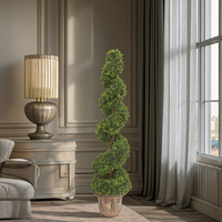 Haute qualité en plastique vert herbe arachide feuille spirale en pot plante artificielle arbre artificiel pour la maison jardin décor